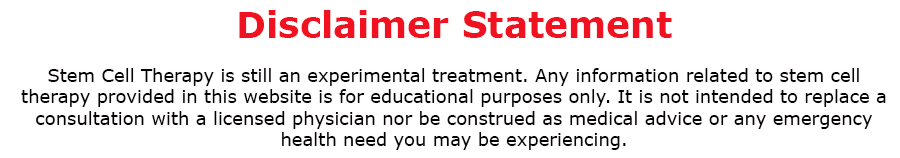 Dsclaimer Stem Cell Therapy Dsclaimer Stem Cell Therapy